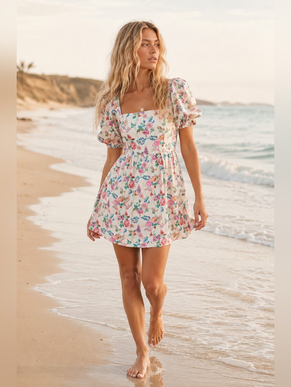 Juliana's Marley Floral Eyelet Mini Dress - Medium